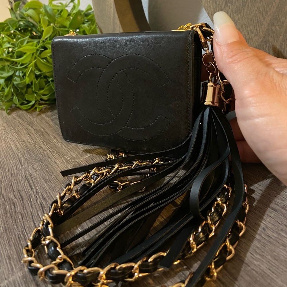 🖤Chanel Mini Timeless Wallet Chain Crossbody  Lambskin Leather